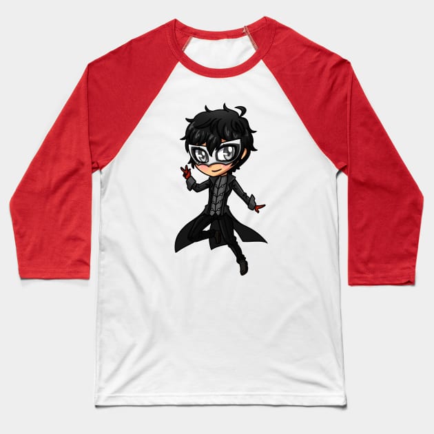 Joker Chibi Baseball T-Shirt by LankySandwich